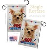 Breeze Decor Patriotic Apple Head Chihuahua Garden Flag Set with