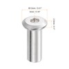 sourcing map M6x22mm Hex Socket Head Insert Nut Screw Post