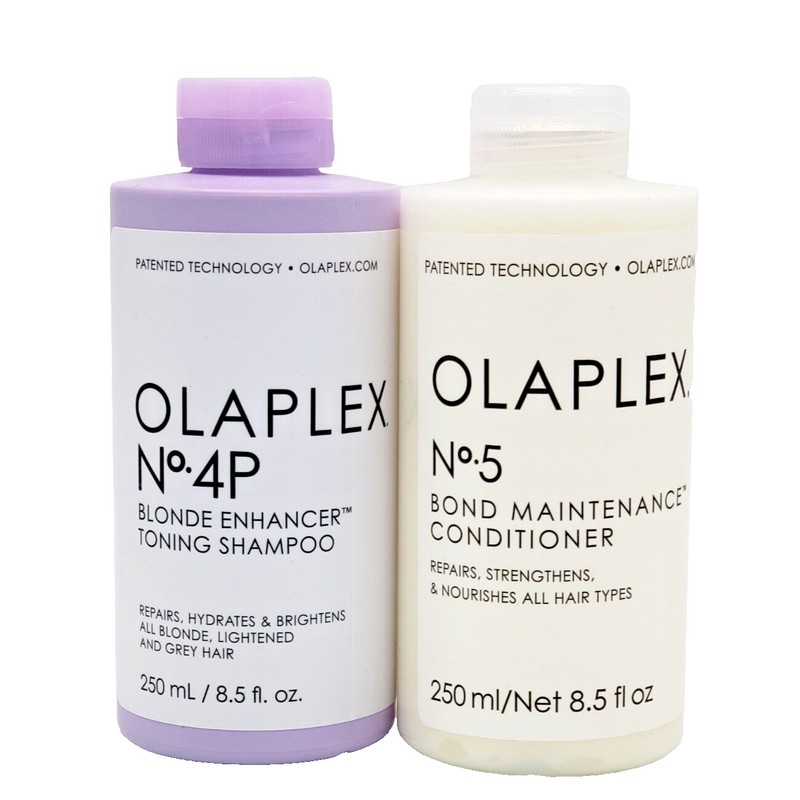 Olaplex No 4P Purple shampoo and NO.5 conditioner 8.5 oz,