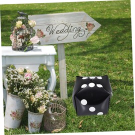 SAFIGLE 20pcs Dice Balloons Aluminum Foil Cube Party Decorations Fun Dice Themed Party Supplies for Events for Photos and Festive Atmosphere