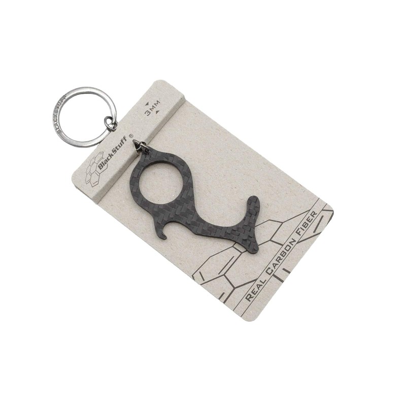 BlackStuff Genuine Carbon Fiber Contactless Door Hook Opener/Closer, Dolphin Magic