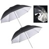 2 x 33" Photo Studio Black Silver Reflective Umbrella For