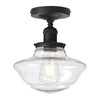 Pathson Glass Flush Mounted Ceiling Light, Vintage Farmhouse Ceiling Lamp
