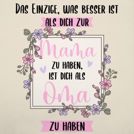 Shirtracer - Apron - Grandma Adult - Grandma Gift - Das einzige was besser ist als dich zur Mama zu haben, 5 natural white
