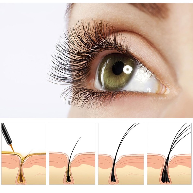 Eyelash Serum - Natural Comestic Eyelash Growth Serum for Longer,