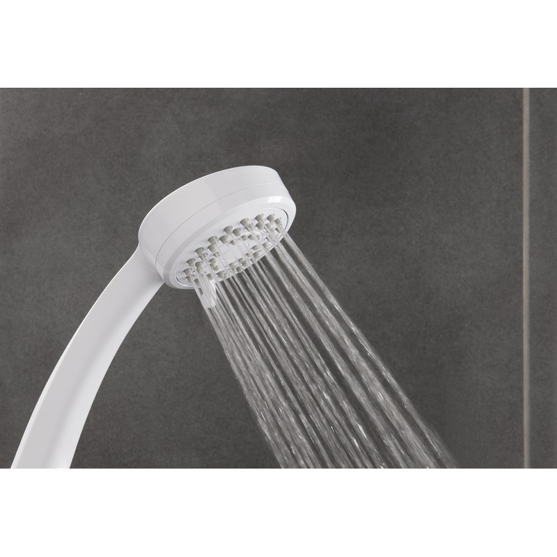 Triton 3 Position Shower Head - White