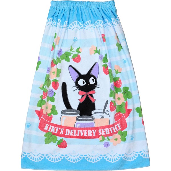 Marushin 1065005400 Ghibli Wrap Towel, Kiki's Delivery Service, 31.5 inches (80 cm) Length, Gigi for Children, Wear Bath Towel, Roll Towel, For Girls, Boys