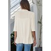Bluetime Women Casual Lightweight Open Front Cardigans Soft Draped Ruffles