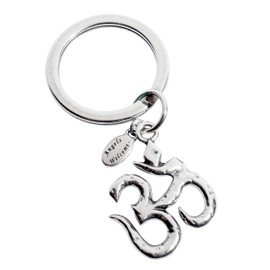 paletti Key Ring | Symbol OM | Total Length 7.7 cm, silver