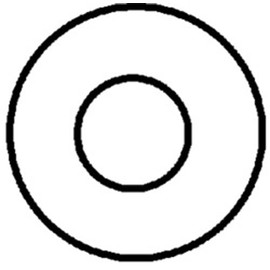 50 5/16" Nylon Flat Washers .380" I.D.062" Thick