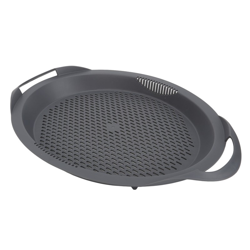 Kitchen Food Processor Robot Tray with Perforated Holes Steaming Tray