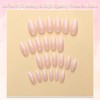 Gradient White Pink Ombre False Nails - 24Pcs Press on