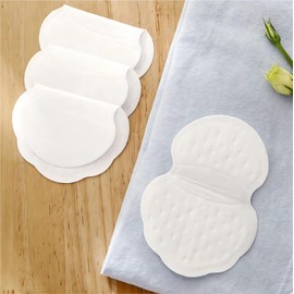 CAHOJIBAO 30 Piece Sweatband Sweatband Disposable Fade Stain Prevention Deodorizing Sheet Sweat Removal Pad Collar Guard Tape Sweat Absorbing Odor Resistant Sheet Unscented Fade Stain Prevention Heat Protection