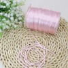 ZHFMLY 2mm ×300 Feets Pink Nylon Cord Satin Rattail Cord