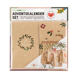 folia 9387 Advent Calendar Set Oh Deer, 49-Piece DIY Craft Set for Designing an Individual Advent Calendar