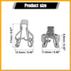 Partuto 20pcs Console Dash Panel Metal Retainer Trim Rivets Clips