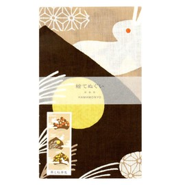 Hamamonyo Picture Tenugui, Chestnut and Autumn Scenery