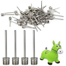 25 Pcs Ball Pumpe Nadel, Luftpumpennadel, Doppelloch Aufblasbare Nadel, Ballpumpen Aufblasnadel, Dual Port Pumpen Nadeln, Ideal zum Aufblasen von Fußball-, Basketball, und Allen Anderen Sportbällen