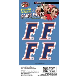 Fan-A-Peel Florida Gators Waterless Peel & Stick Temporary Tattoos For Kids and Adults – Hypoallergenic Spirit Accessories Great for Tailgates & Game Day - Mascot Decal Assortment (4 Pack) (Mascot)