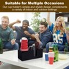 Fiwochic 2 Pcs Acrylic Coffee Cup Holder with 3 Compartments