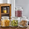Airtight Small Glass Jars with Lids, 17oz Food Storage Jar