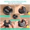 DELSWIN 4-Digit Disc Combination Lock Outdoor - Heavy Duty Combination