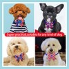 24PCS 4th of July Dog Bow Tie Collar, Independence Day