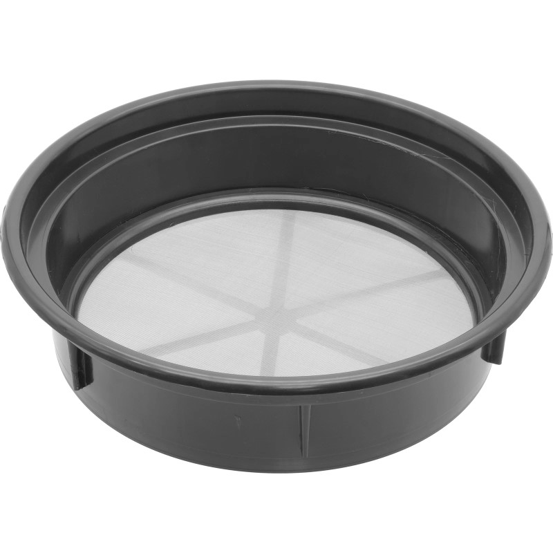 FindingKing Set of 3 Gold Classifier Stackable Black Pans 1/2",