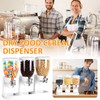 Petyoung Triple Food Storage Dispenser, 6L Capacity Cereal Container, Plastic