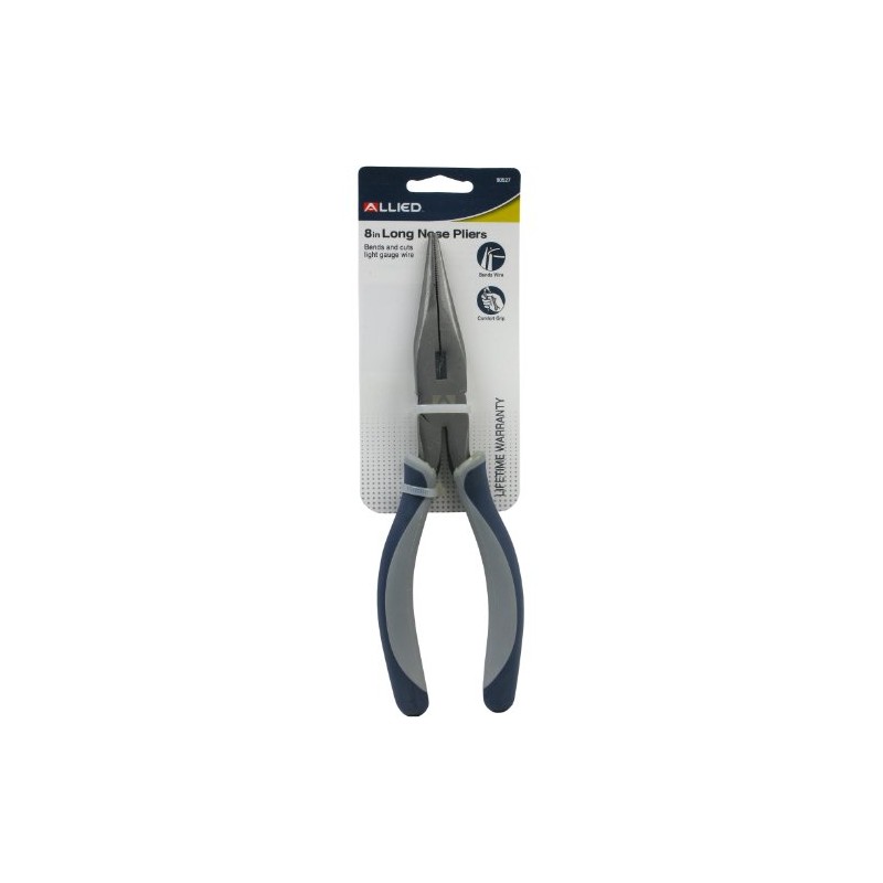 Allied Tools 8" LONG NOSE PLIERS,90527