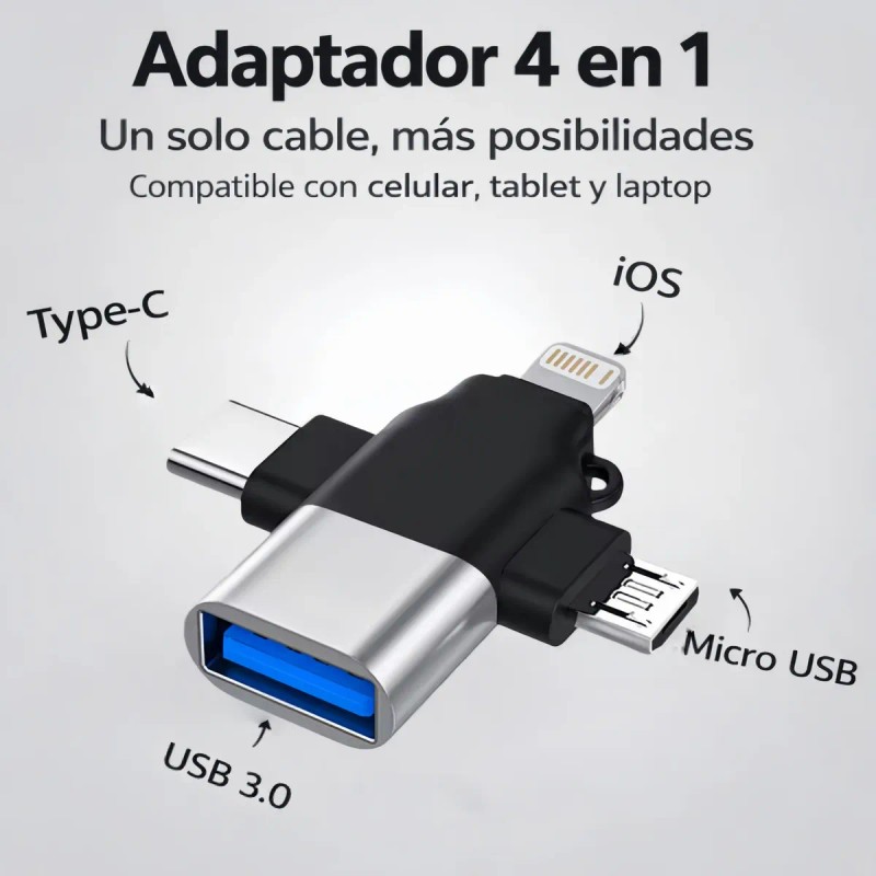 3 En 1 Otg Usb 30 Para Micro Usb Tipo