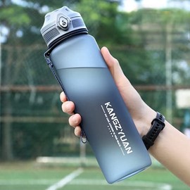 Large Capacity Bottle Portable Straw Sports Water Bottle 350 500 650 700 1000 1500 2200ml BPA Free Plastic Water Bottle for Bicycle Adults Children Outdoor Sports Climbing Camping Running Gym