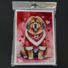 Caroline's Treasures DAC5446GCA7P Tibetan Mastiff My Valentine Greeting Cards Pack