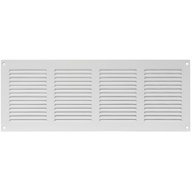 Vent Systems 16" x 6" Inch (Overall Dimensions) - White - Air Vent Cover Metal Air Return Grill with Built in Pest Guard Screen HVAC Vent Duct Cover for Home Improvement