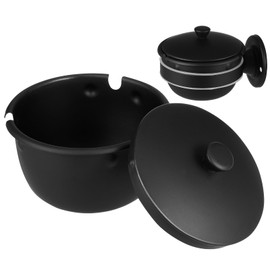 Creative Wall Ashtray Stainless Steel Bathroom Toilet Ashtray with Lid Wall Mounted No Drilling for Home Office Outdoor