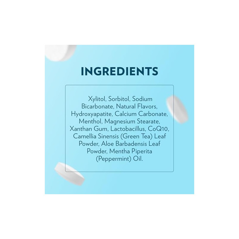 EcoFam Peppermint Mouthwash Tablets - Fresh Breath & Travel Friendly