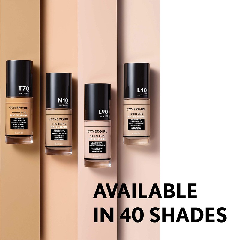 COVERGIRL TruBlend Matte Made Liquid Foundation, Fair Beige