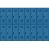 Haoyiyi 7x5ft Storage Cabinets Backdrop Blue Metal School Gym Black