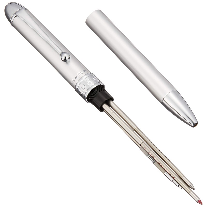 プラチナ万年筆 多機能ペン ダブル3アクション アイスホワイト MWB-1000C#3