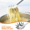 Healvian Stainless Steel Spaghetti Spoon Pasta Ladle Server with Teeth