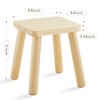 Beright Wooden Step Stool for Kids, Children's Stool fit with