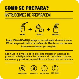 Aminoácidos BCAA Mr. Yellow Polvo Sabor Naranja 1kg Fitness                                                                                           