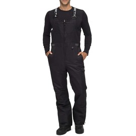 Arctix Men's Avalanche Athletic Fit Insulated Bib Overalls, Black, Large/30" Inseam