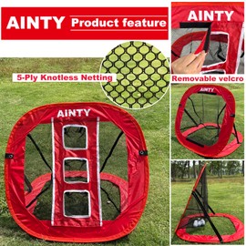 Golf Chipping Net, AINTY Pop Up Collapsible Practice Net, Golf Accessories for Golfer Gift Indoor Outdoor