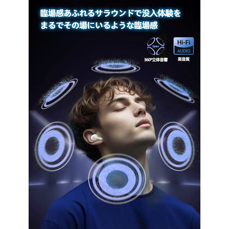 Bluetooth Earphones, Wireless Earphones, 2025 Upgraded Edition, Bluetooth 5.4, Hi-Fi,