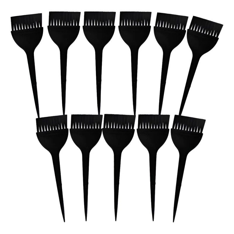 12 Brocha Tinte Cabello Aplicar Estilista Salon Oferta Negro