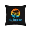 St. Tropez France Design France St. Tropez Throw Pillow, 16x16,
