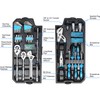 Prostormer 228-Piece Mechanics Tool Set, General Purpose Mixed Sockets and