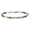 LAKADA Genuine Gemstone Bracelet with Faceted 4 mm Beads and