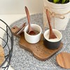 UhMAZING SALT AND PEPPER CELLAR SET WITH ACACIA WOOD LID